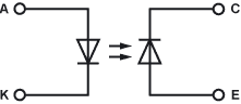 Innenschaltung eines Optokopplers mit Fotodiode