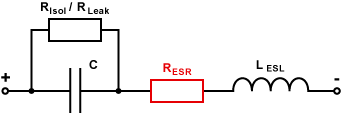 Ersatzschaltung eines Kondensators