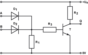 NOR-Schaltung der Dioden-Transistro-Logik(DTL)