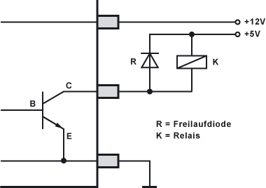 Open-Collector mit Relais
