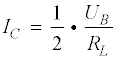Formel zur Berechnung des Kollektorstroms